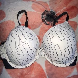 Victoria’s Secret PINK Wear Everywhere White Push Up Bra 36D